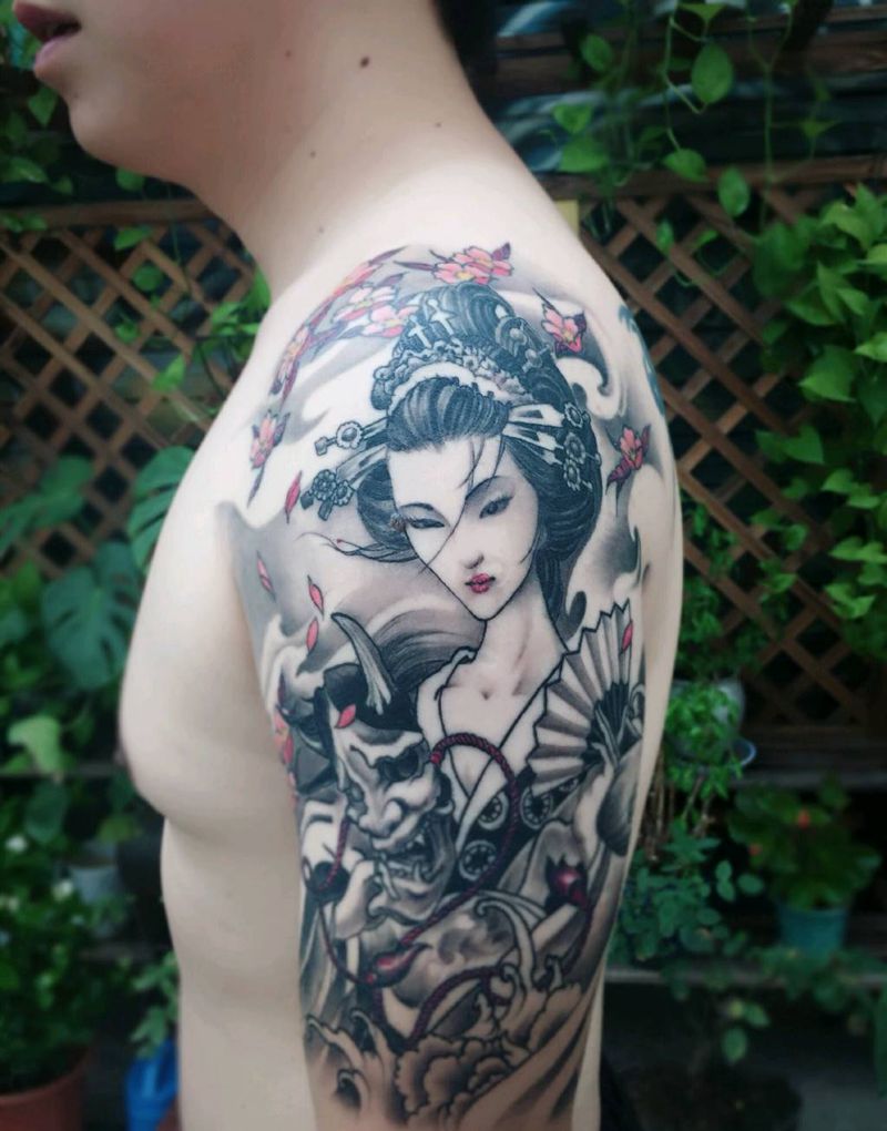 艺妓纹身纹身图片