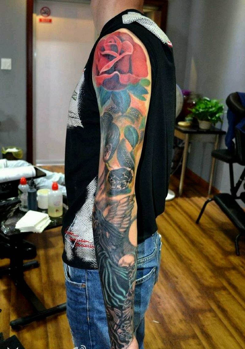 花臂纹身 人物纹身纹身图片