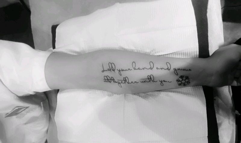 英文字母纹身纹身图片_手臂纹身图案