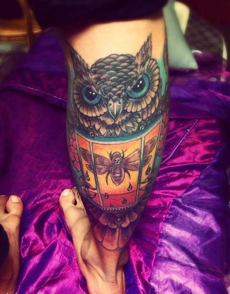 猫头鹰纹身图片