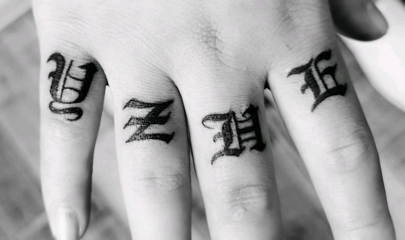 手指纹身纹身图片_手部纹身图案