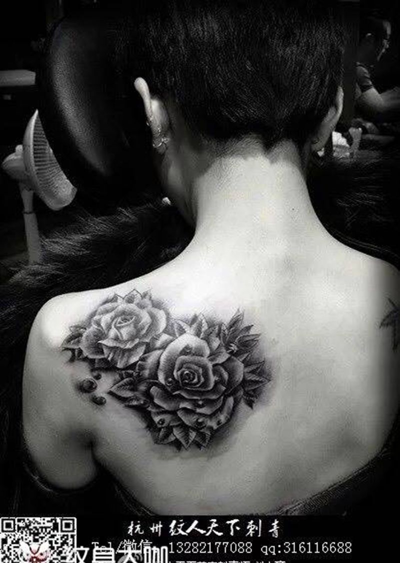 玫瑰纹身图片
