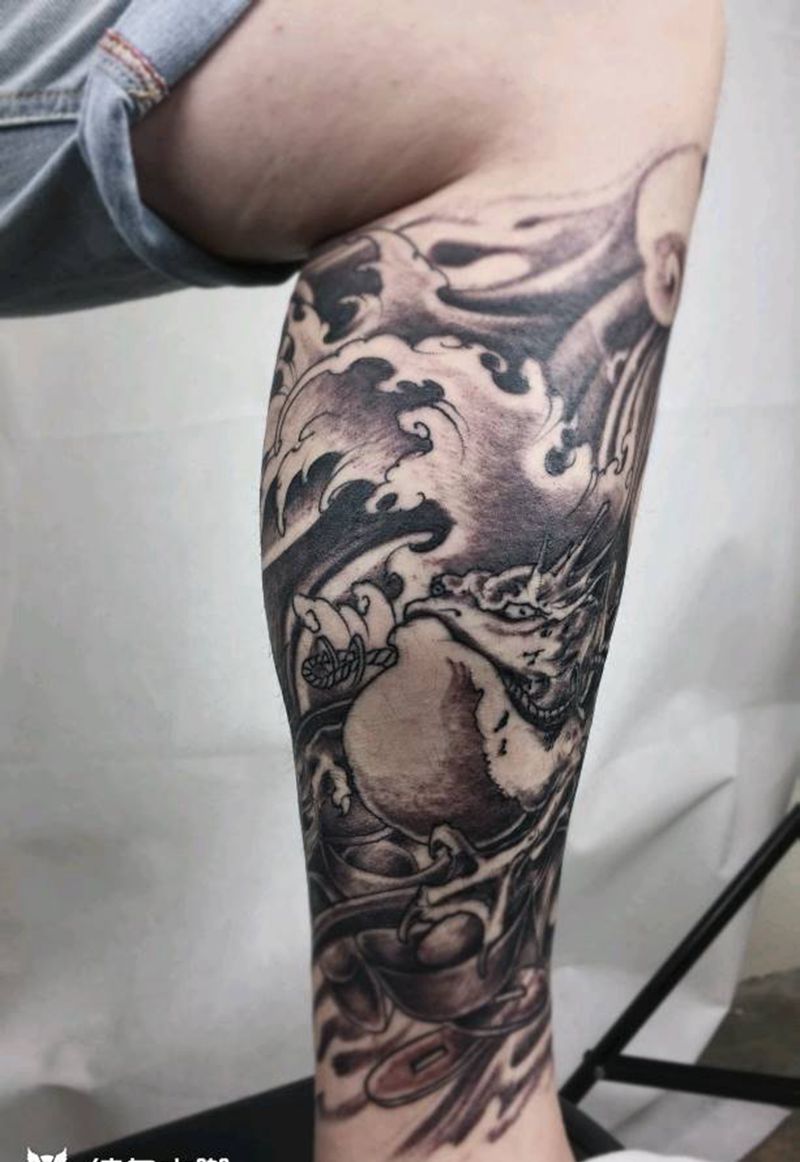 小腿纹身纹身图片