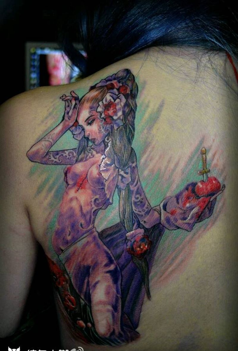 艺妓纹身纹身图片