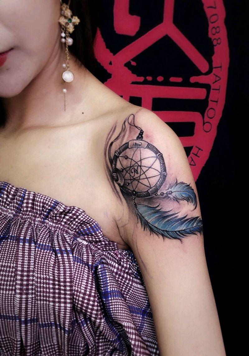 捕梦网纹身图片_手臂纹身图案