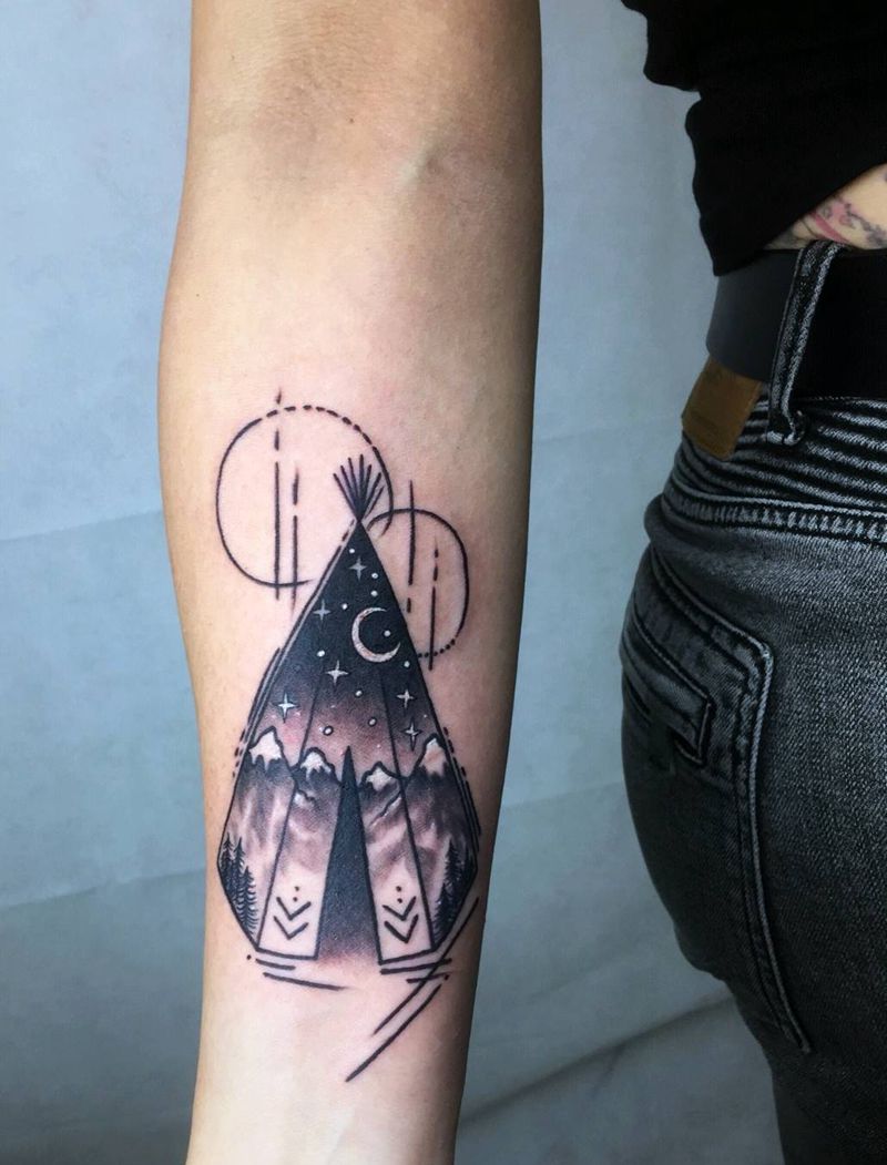 帐篷纹身纹身图片