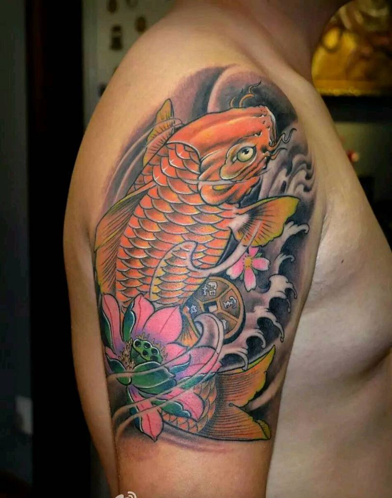 鲤鱼纹身图片