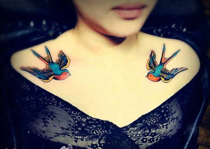燕子纹身图片