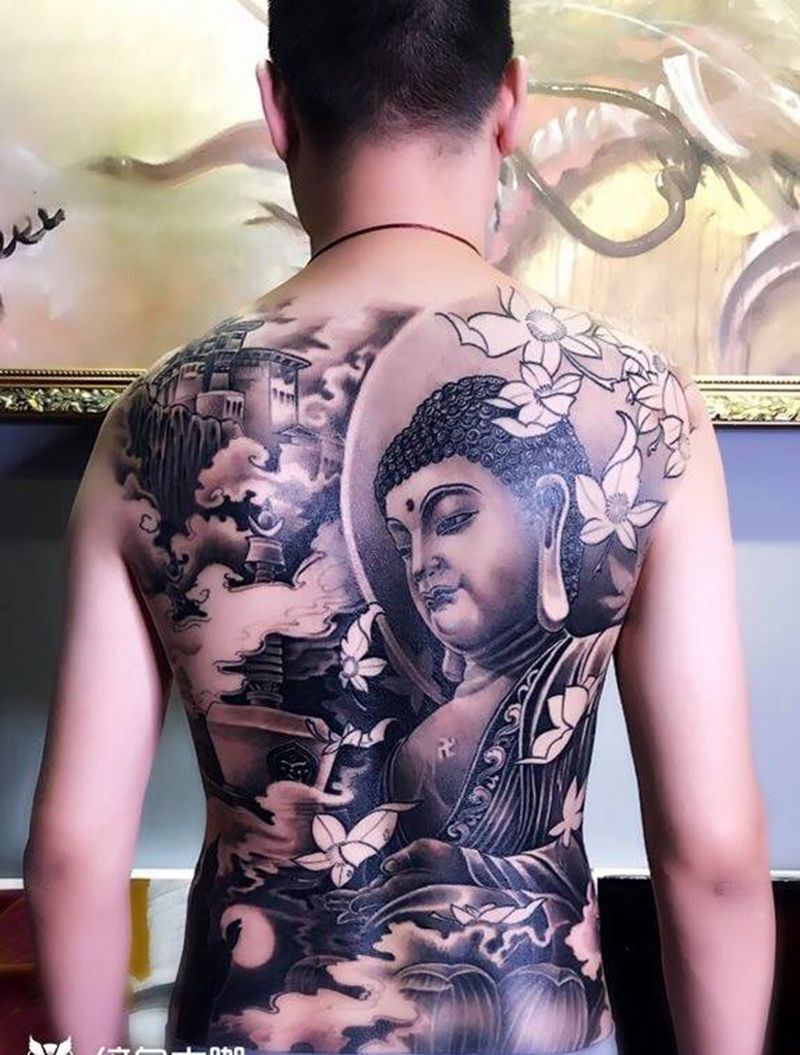佛纹身图片