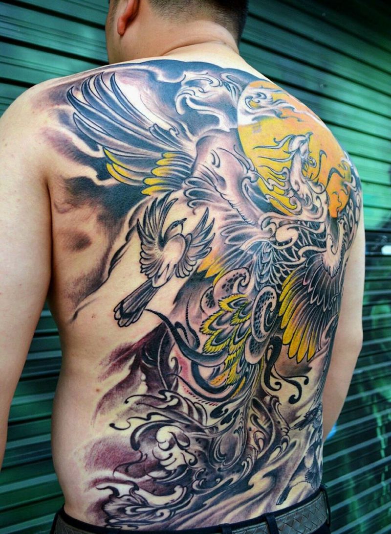 风飞舞天纹身图片