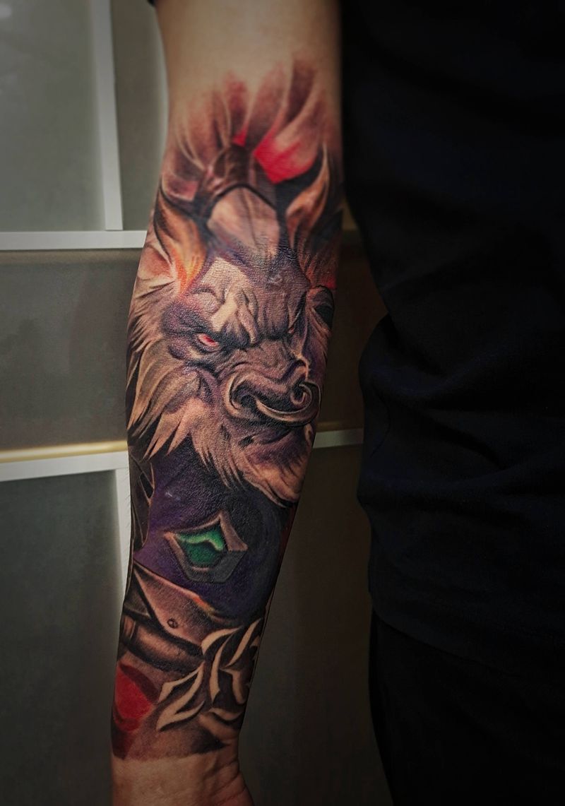 包小臂纹身图片_手臂纹身图案