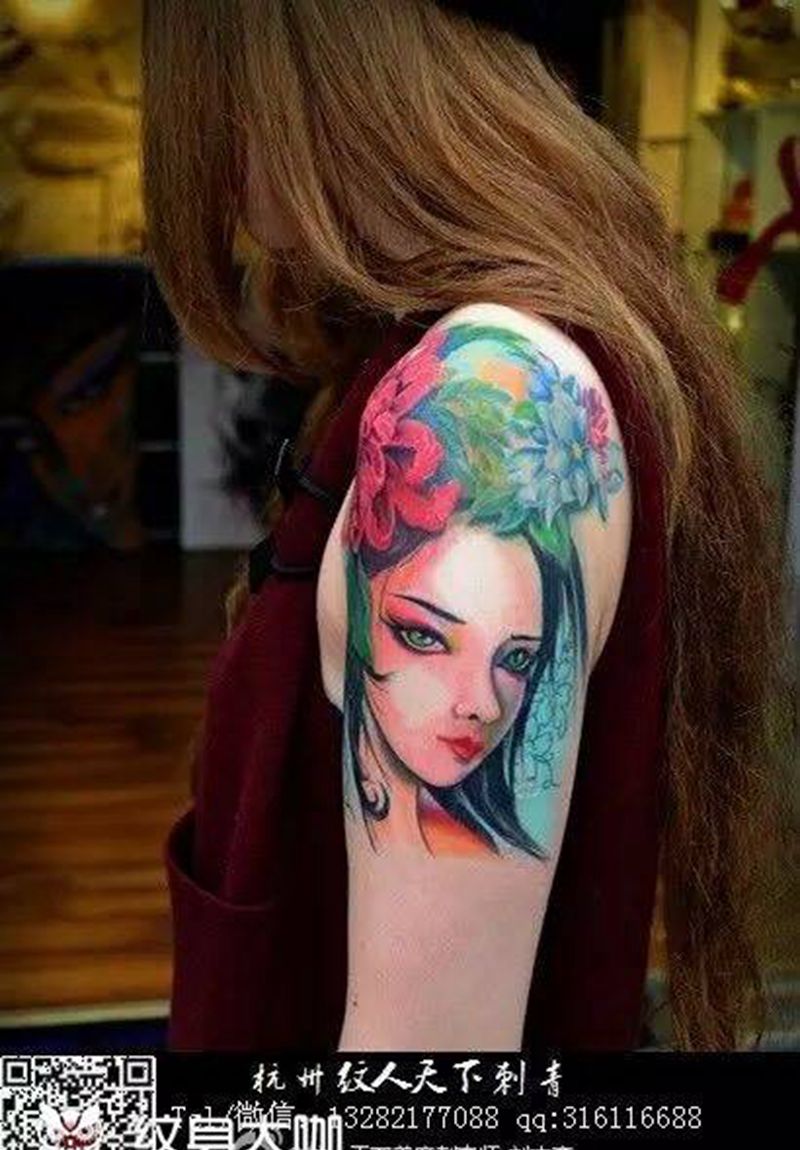 美女纹身图片