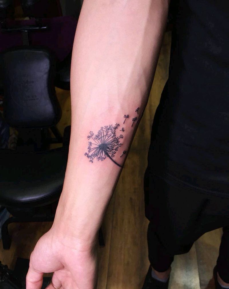 蒲公英纹身图片