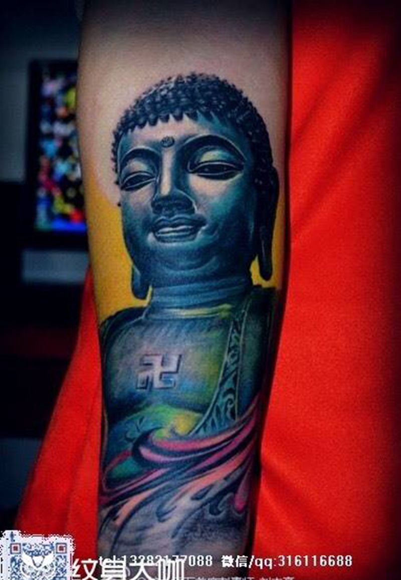 佛纹身图片