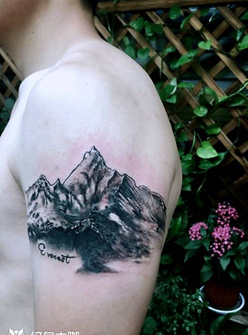 山纹身图片