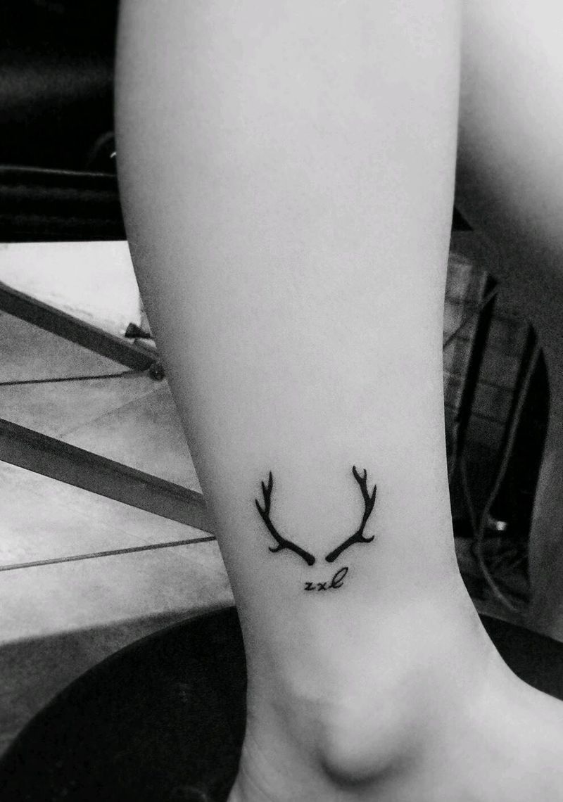 脚踝纹身纹身图片_腿部纹身图案