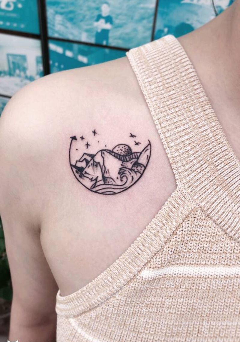 肩部纹身纹身图片_肩部纹身图案