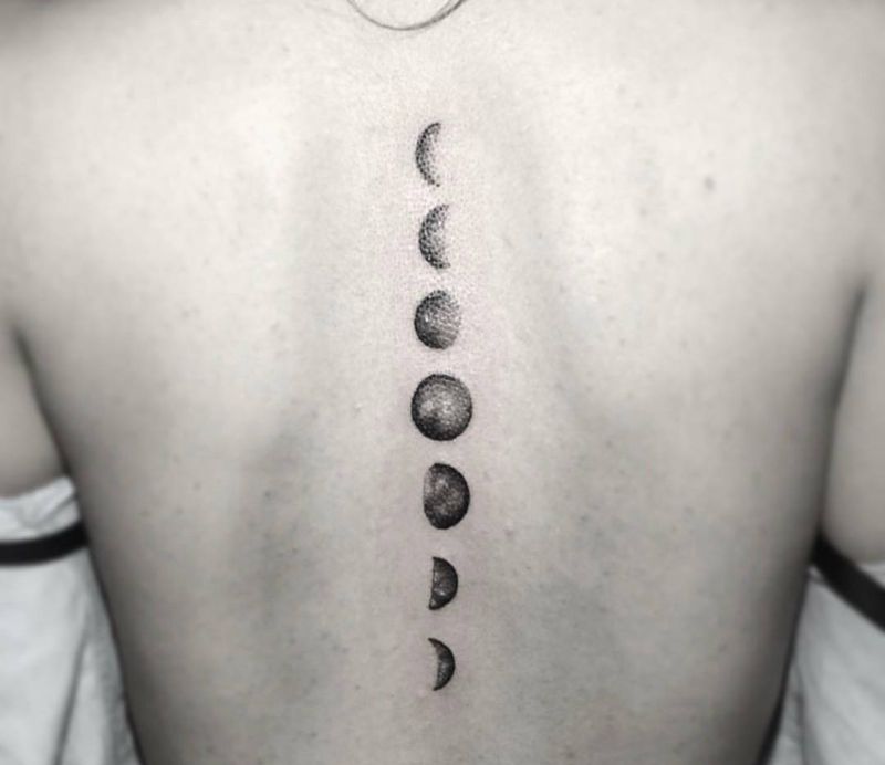 星体纹身纹身图片_成品手臂背部手部欧美几何清新静物纹身图案