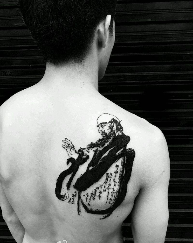 达摩纹身纹身图片