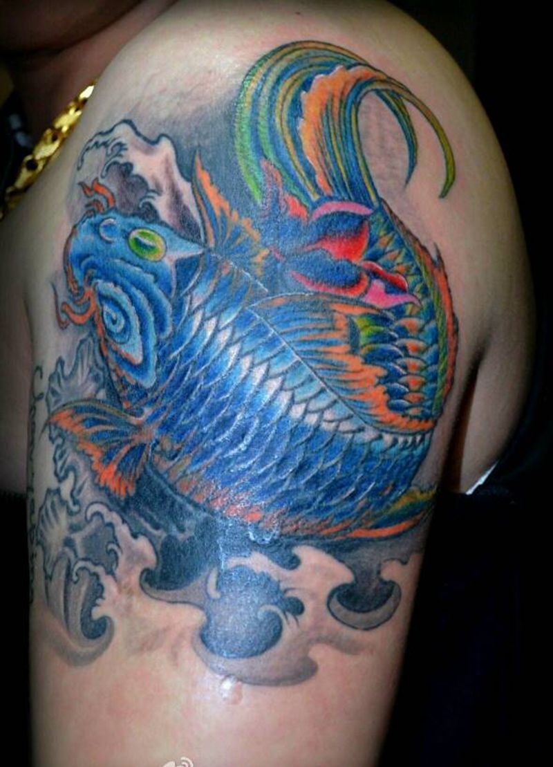 鲤鱼纹身纹身图片