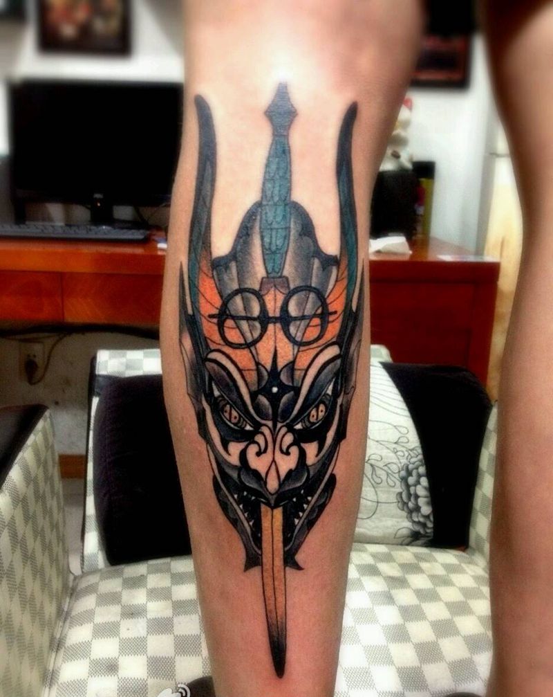 小腿纹身纹身图片