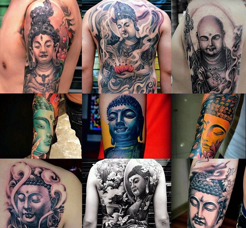 佛纹身图片
