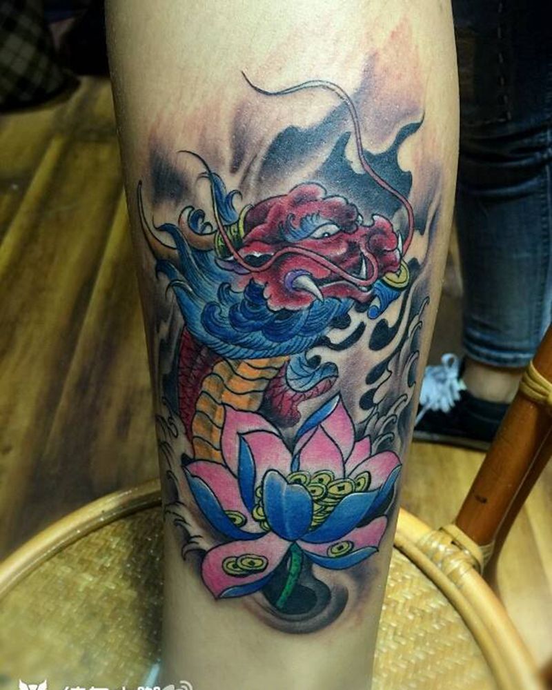 小腿纹身纹身图片