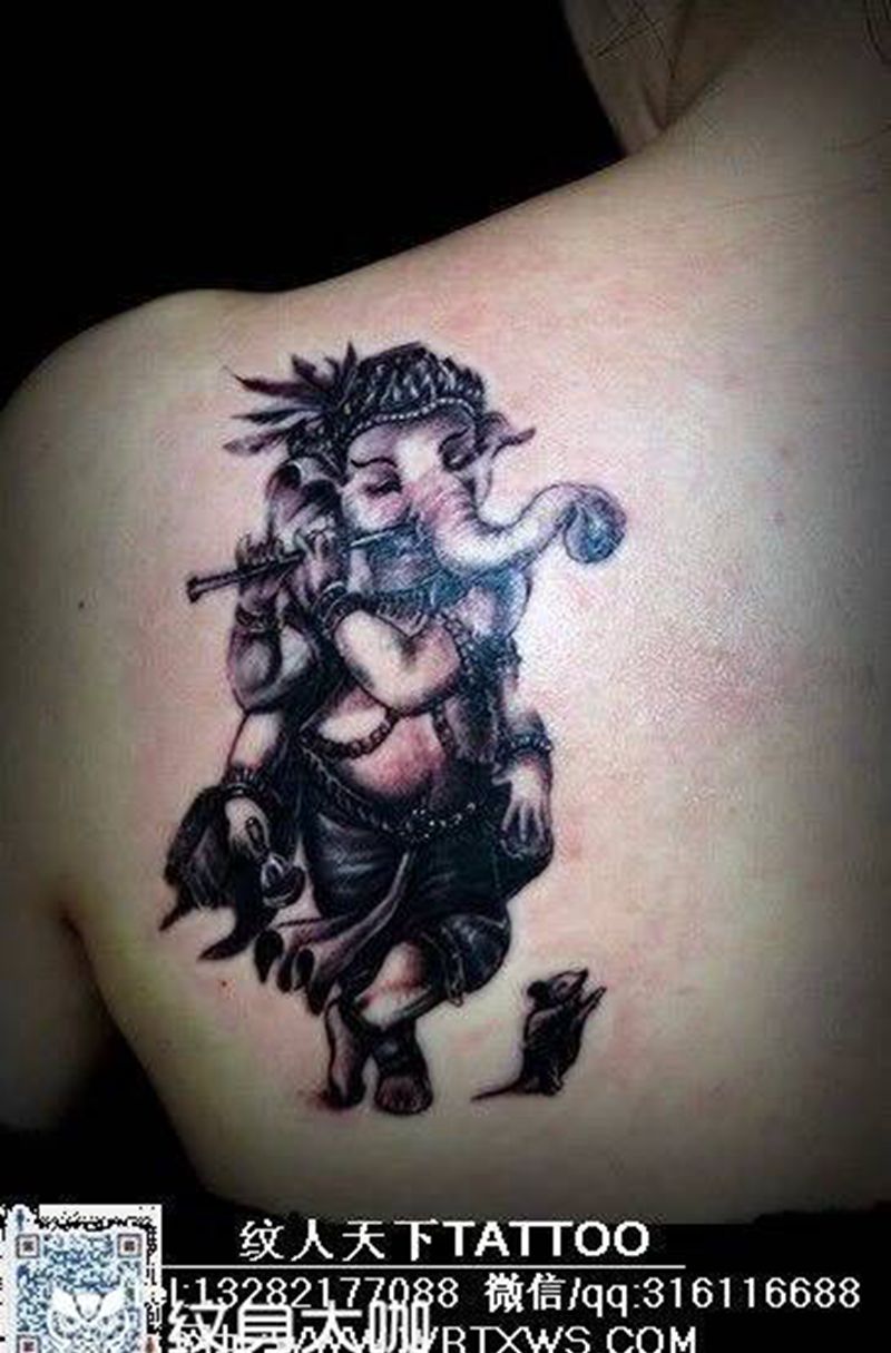 象神纹身图片