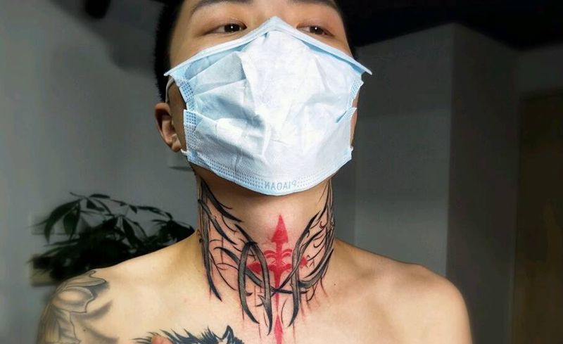 脖子纹身纹身图片