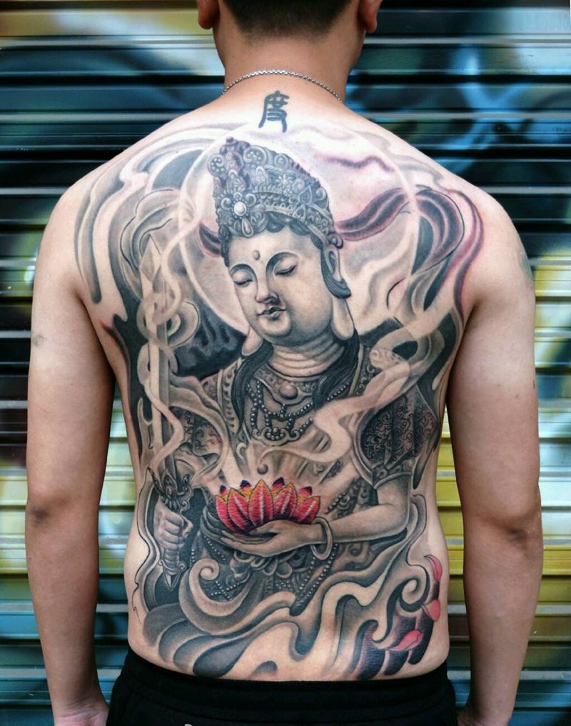 满背纹身纹身图片