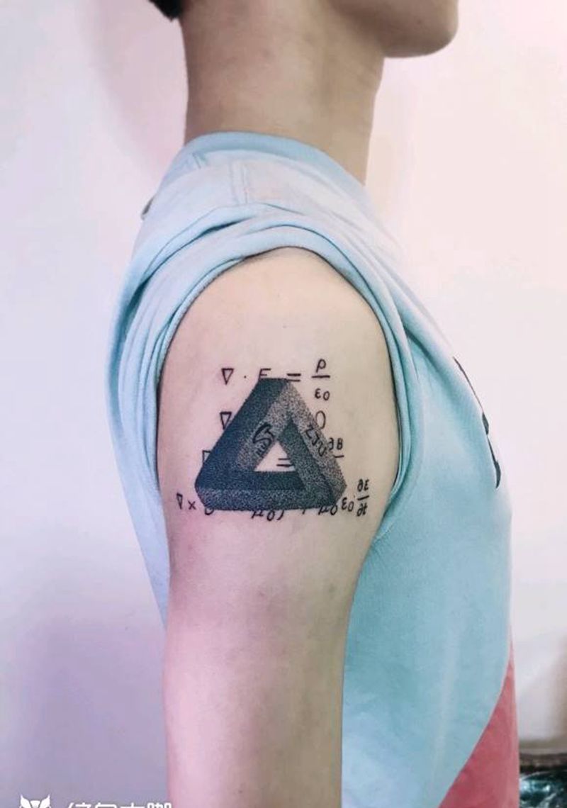 几何纹身纹身图片_手臂几何纹身图案