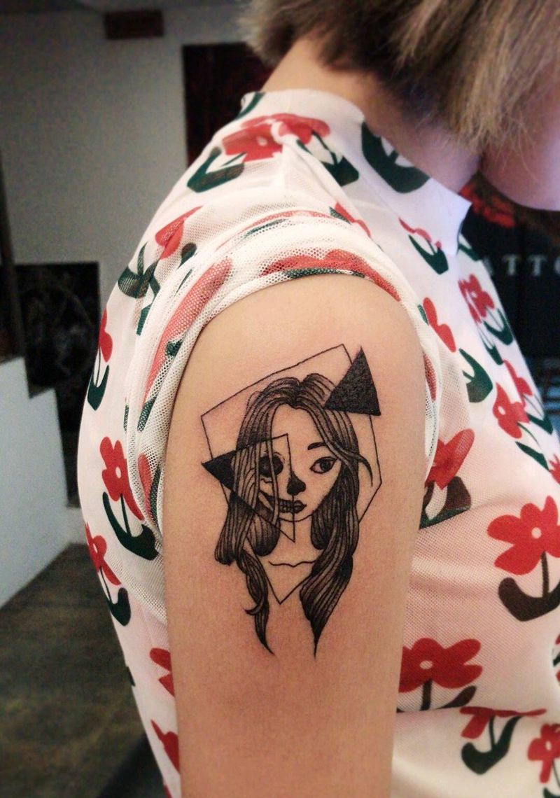 大臂纹身纹身图片_手臂纹身图案