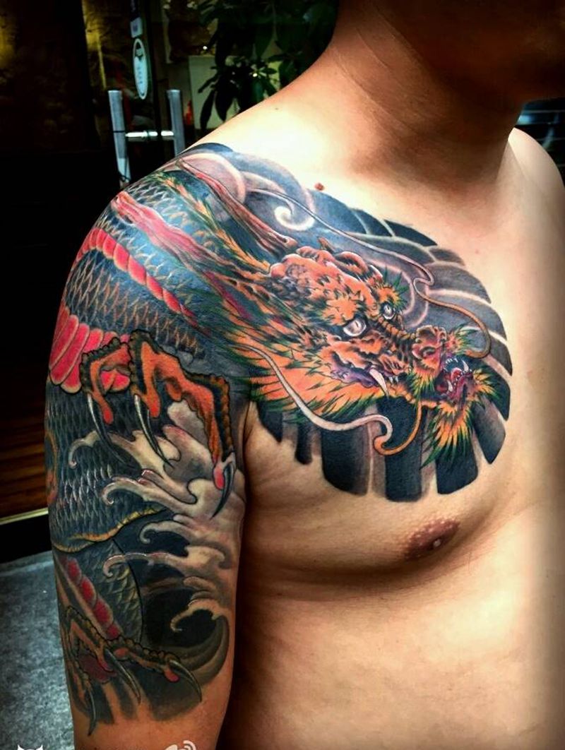 半甲纹身纹身图片