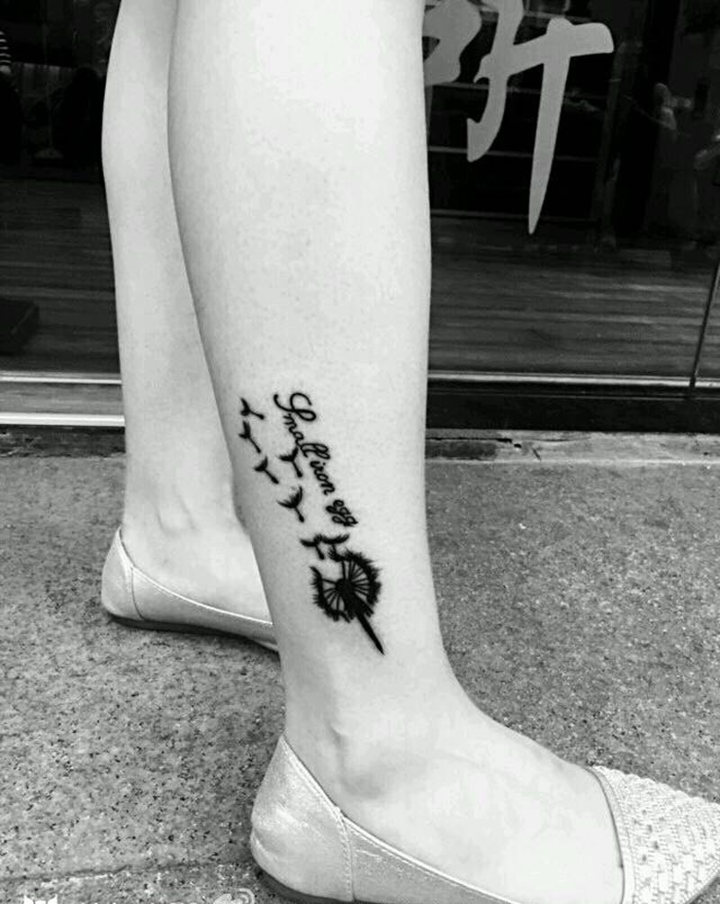 蒲公英纹身图片