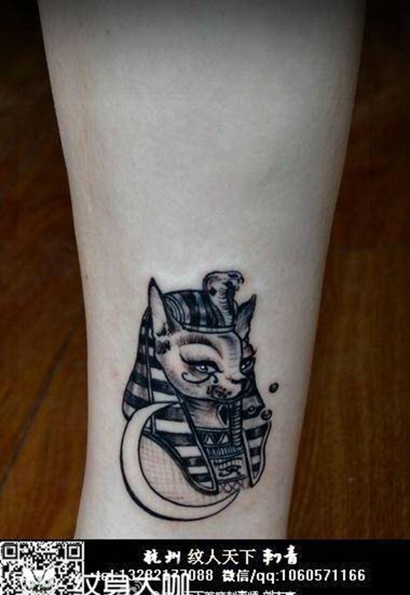 猫神纹身图片
