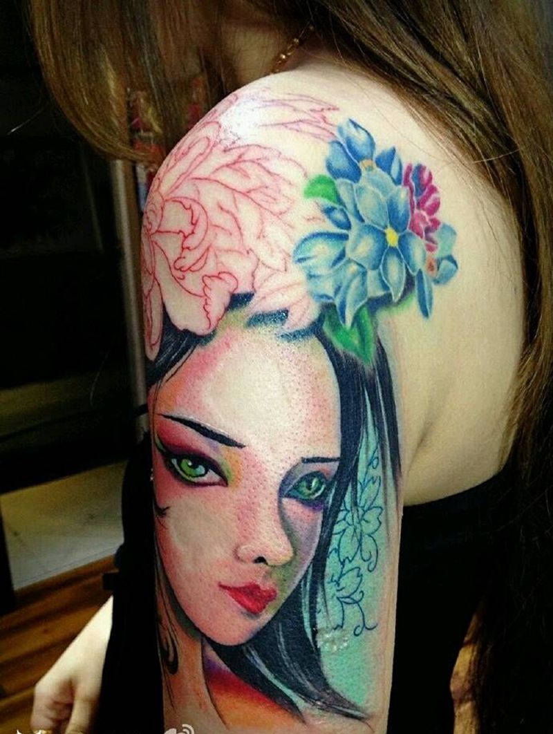 艺妓纹身   美女纹身纹身图片