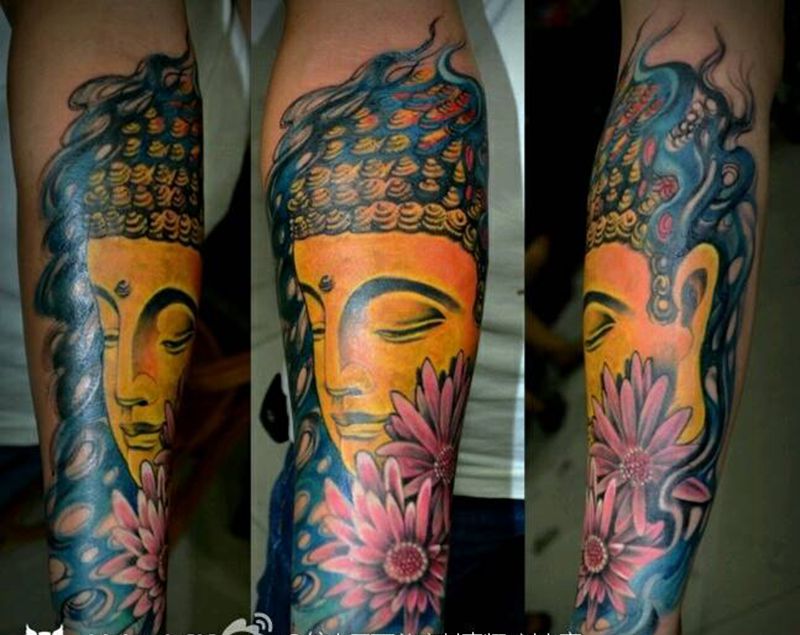 小臂纹身   佛纹身图片