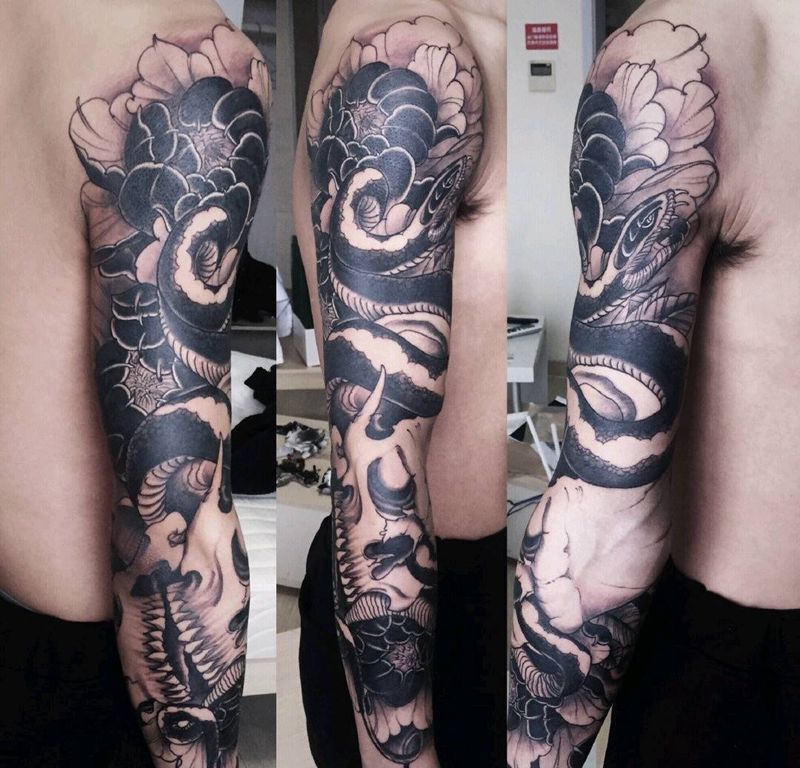 花臂纹身纹身图片