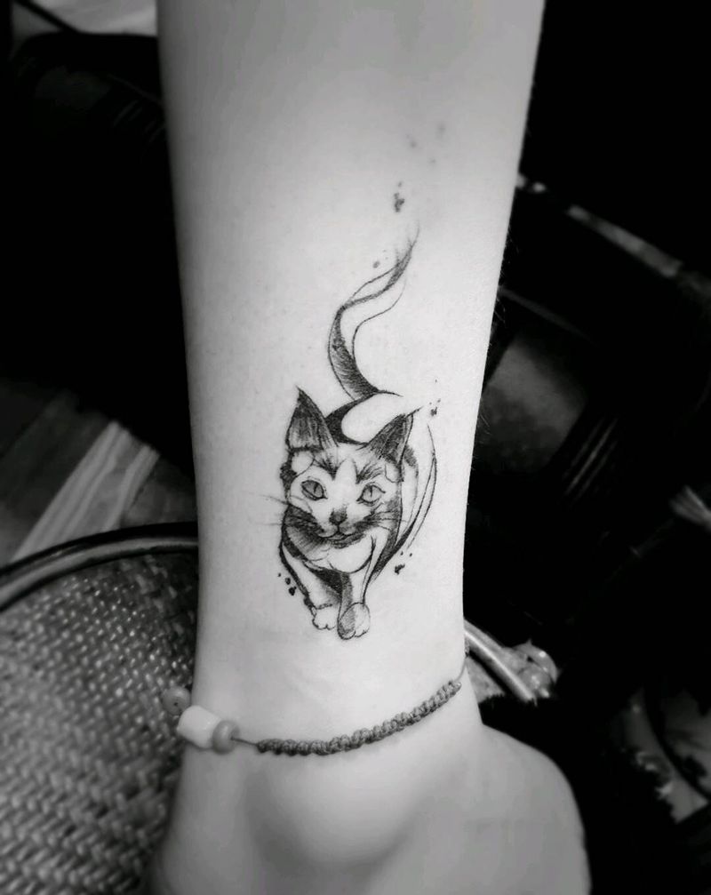 猫咪纹身图片