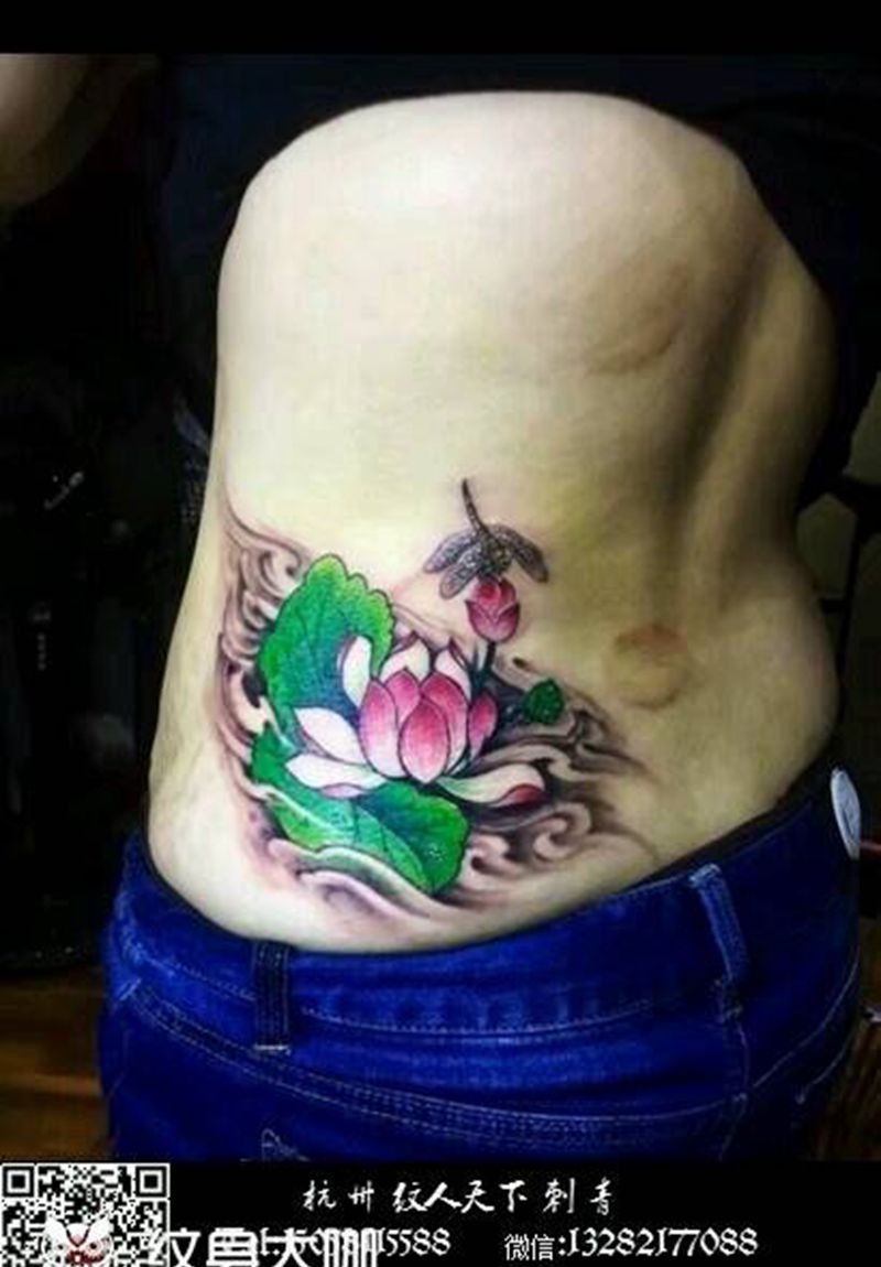 腰花纹身纹身图片