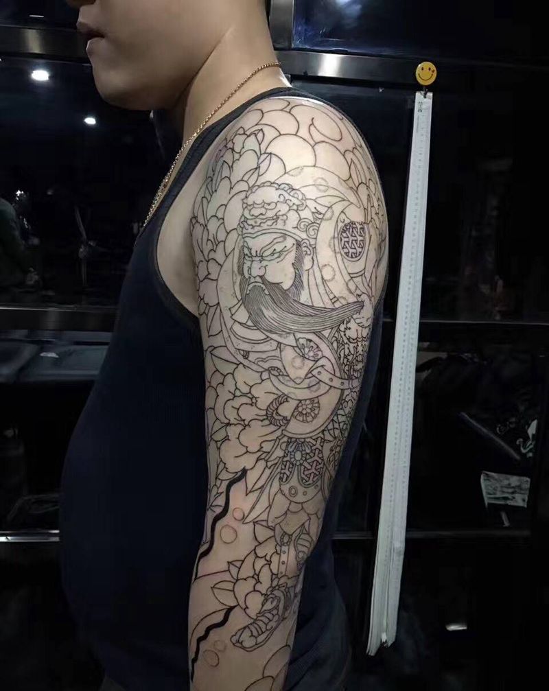 传统 割线纹身图片