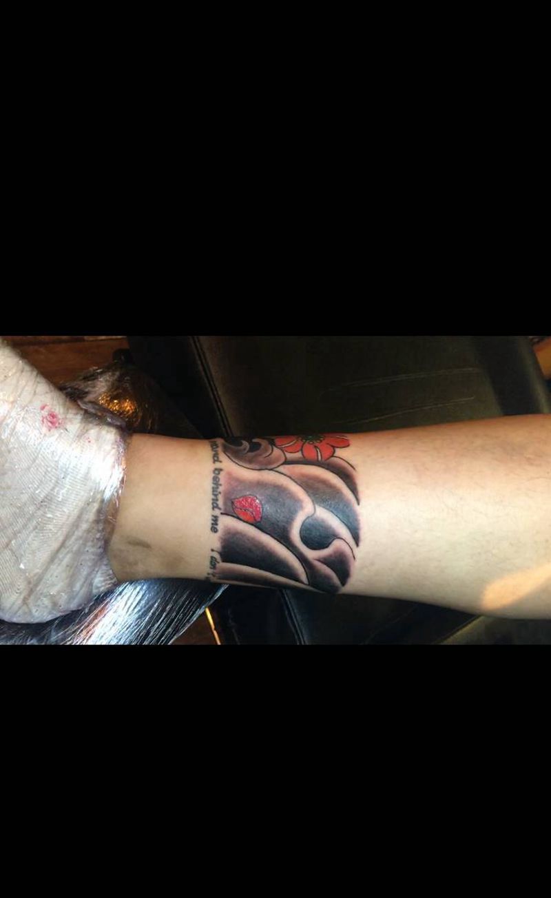 脚环纹身图片_脚部小清新纹身图案