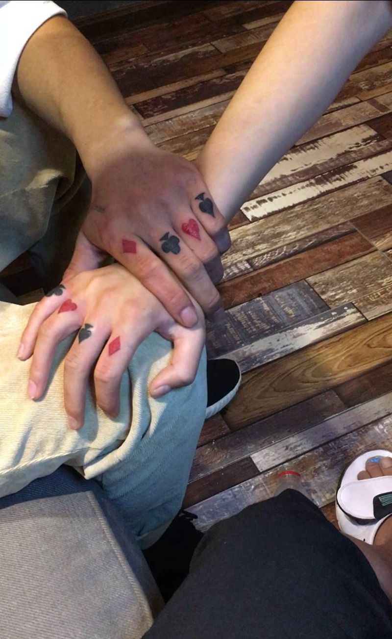 情侣小纹身纹身图片_手部手臂小清新纹身图案