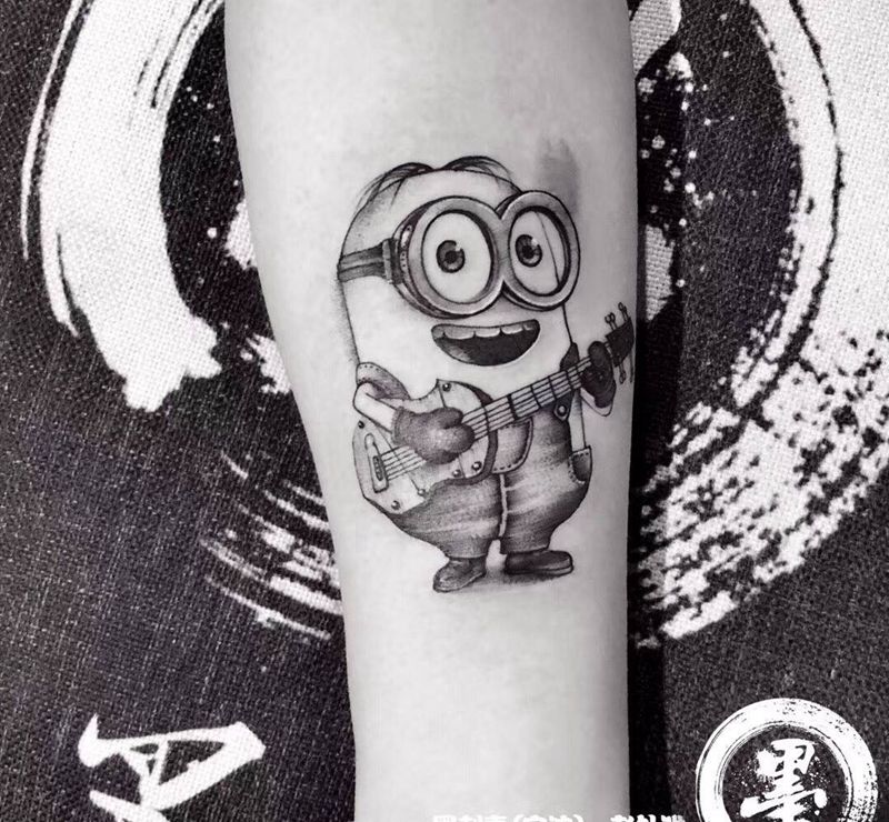 小黄人纹身图片