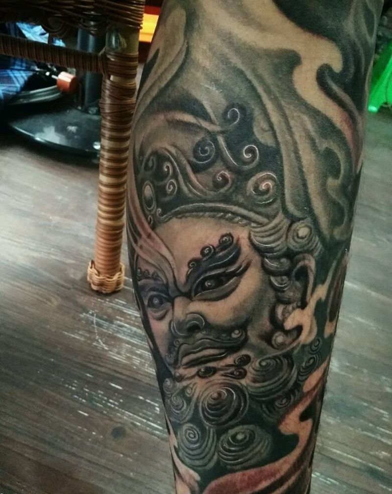 包小腿纹身图片