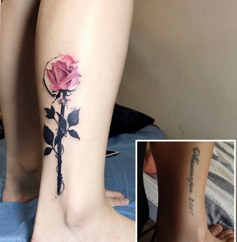 旧纹身遮盖纹身图片