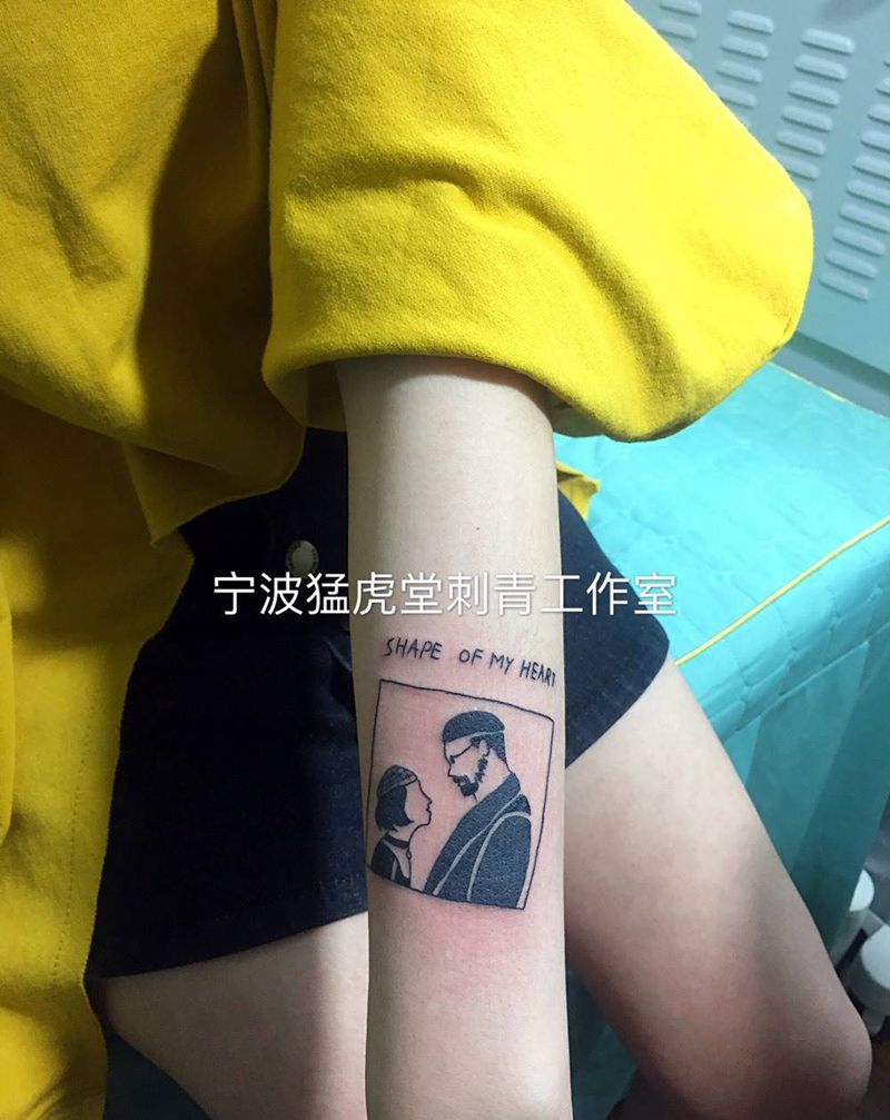 杀手不太冷纹身图片_欧美几何图腾鬼神腿部手臂腰部胸部成品纹身图案