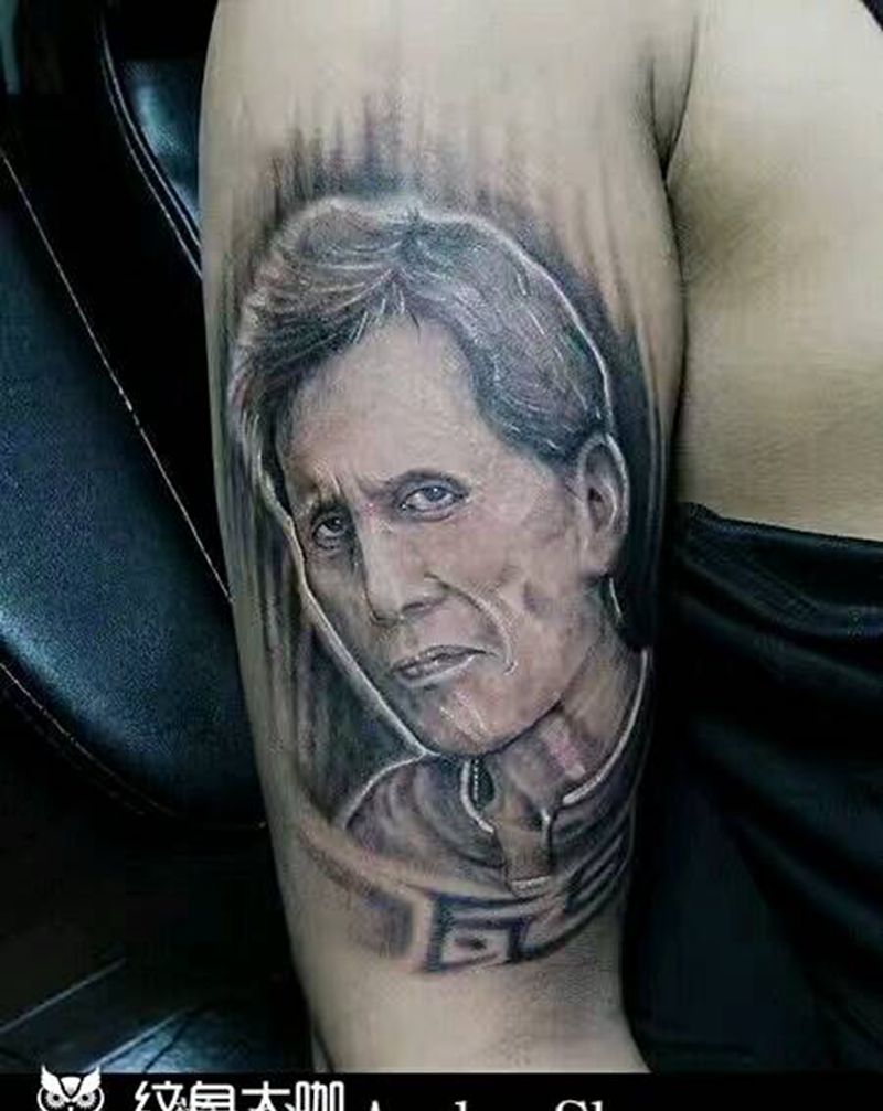 肖像纹身图片_手臂肖像原创纹身图案