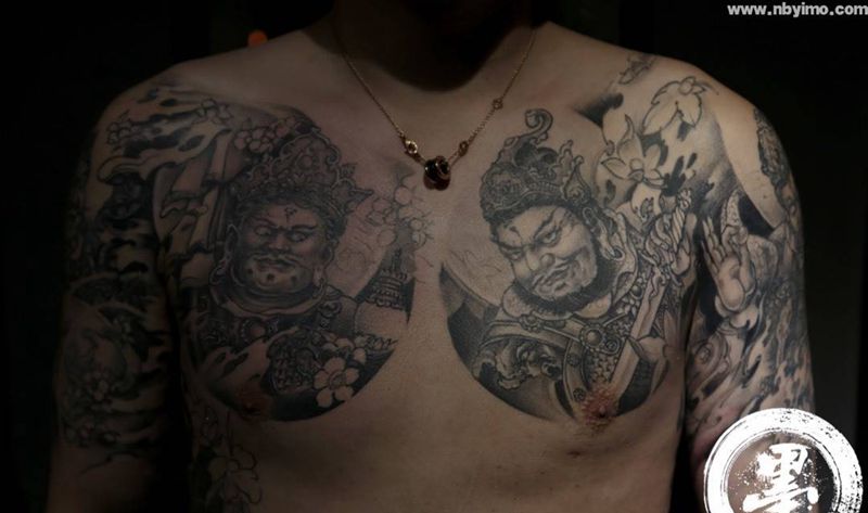 四大天王纹身图片