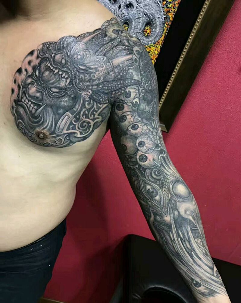 修改遮盖纹身图片